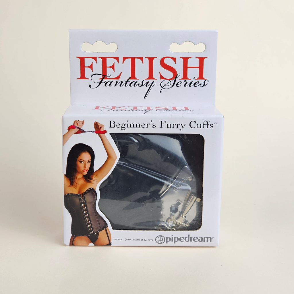Fetish Fantasy Furry Cuffs Black - Algemas com Pelo