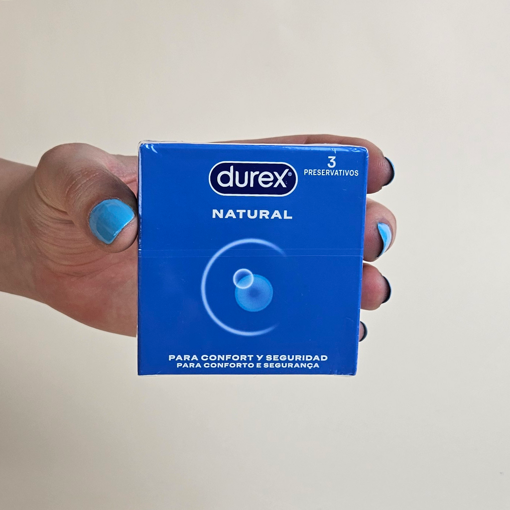 Durex Natural - Preservativos Lubrificados (3 Unidades)