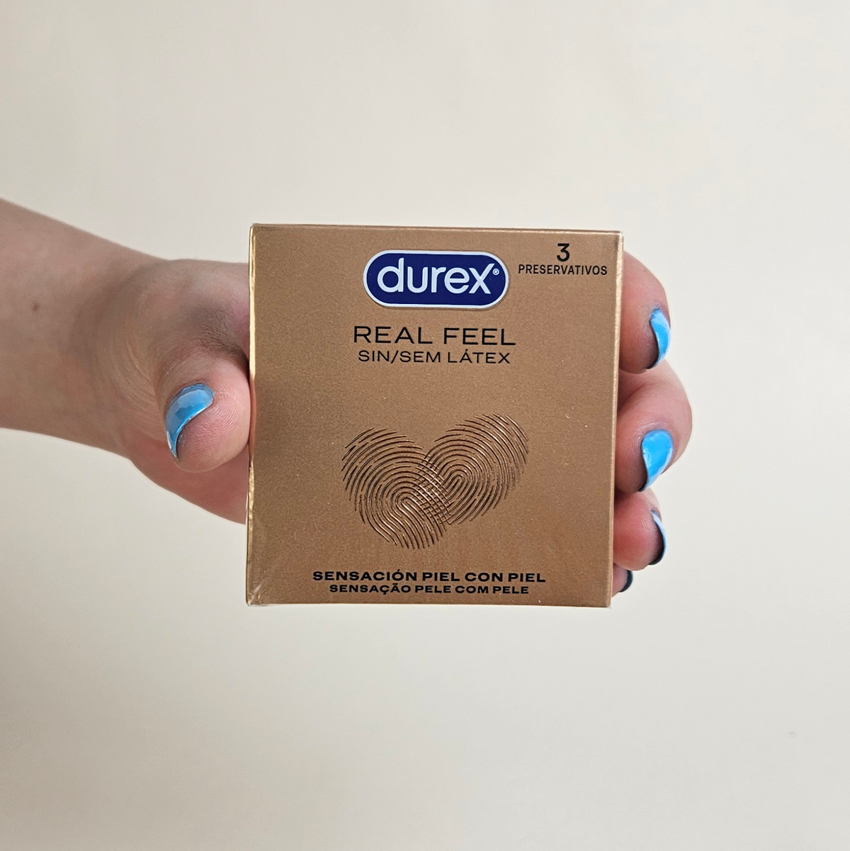 Durex Real Feel - Preservativos Sem Látex (3 Unidades)