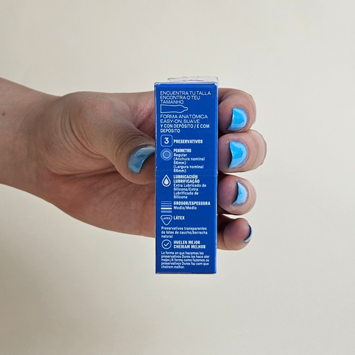 Durex Natural - Preservativos Lubrificados (3 Unidades)